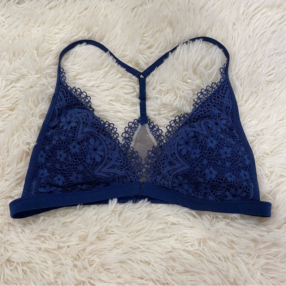 Victoria's Secret Deep Blue Lace Bralette